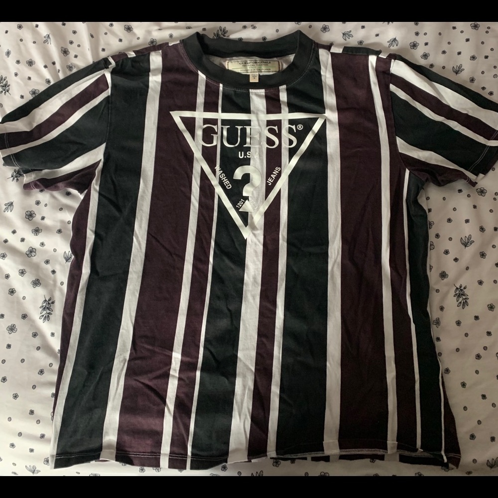 Guess Men’s Dylan Striped T-Shirt